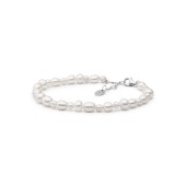 Bratara perle naturale albe si argint DiAmanti 234-116B-G
